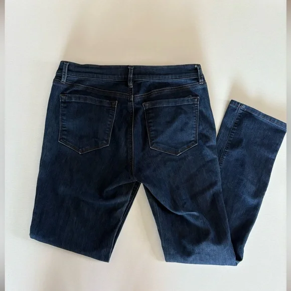 LOFT Women's Deep Indigo Straight Leg Jeans, size 29 - Picture 3 of 4
